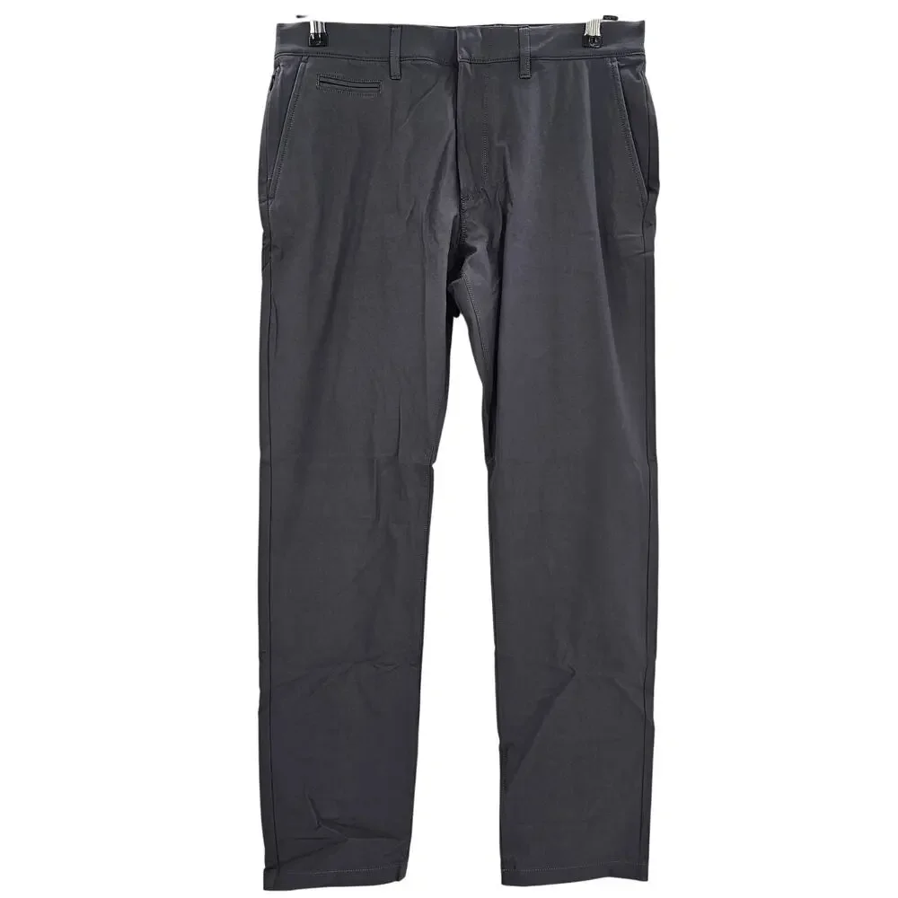 J. Crew Mens size 31/30 484 Slim Fit Tech Chino Dress Pants Gray AW005 NEW